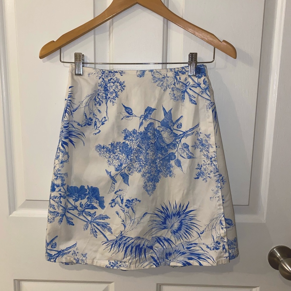 Floral Wrap Skort with Pockets